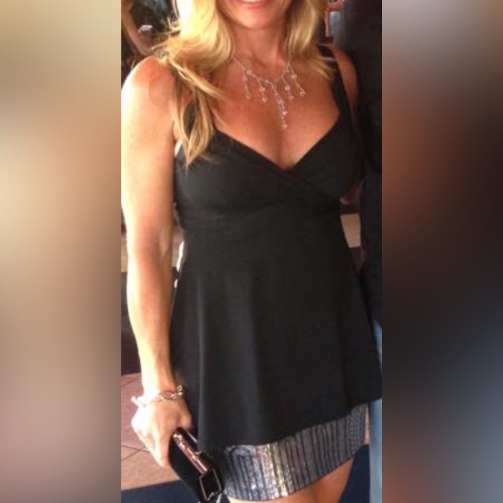 Michael Kors Black Dressy Tank Top Blouse